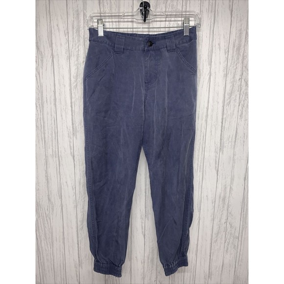 Patagonia Pants - Womens Size 0 Patagonia Twill Joggers Blue EUC